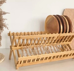 SECAPLATO / ESCURRIDOR DE PLATOS "VALSEN" DE BAMBOO "L"