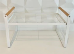 Imagen de ESTANTE "ZIKKE" DE METAL CON MANIJAS DE MADERA "M"