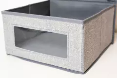 CAJA DE TELA “FIKA” CON VISOR Y TAPA - comprar online