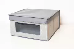 CAJA DE TELA “FIKA” CON VISOR Y TAPA