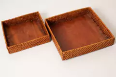 SET x2 BANDEJAS "JAKARTA" CUADRADAS