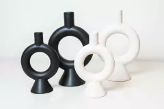 CANDELABRO DE CERAMICA "DUNY" CHICO