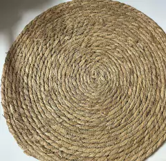 INDIVIDUAL / CENTRO DE MESA "SAMU" DE FIBRAS NATURALES 38 cm - comprar online