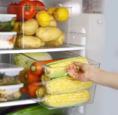 ORGANIZADOR DE ACRILICO "CLEAR SUN SQUARE" "M" CON ASAS #2 - tienda online