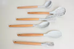 PINCEL DE SILICONA "IRUYA" SIMIL MARMOL CON MANGO DE MADERA 27 CM en internet