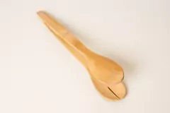 Imagen de PINZA DE MADERA "VALSEN" DE BAMBOO DOBLE CON PUNTA REDONDEADA 30cm