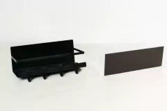 ESTANTE ORGANIZADOR "GERALDINE" IMANTADO SIMPLE CON 4 GANCHOS - comprar online