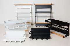 ESTANTE ORGANIZADOR "GERALDINE" IMANTADO SIMPLE CON 4 GANCHOS - Marian - Todo Organizado