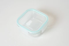 COMBO x4 CONTENEDORES "CUCINA" HERMETICOS CUADRADOS VIDRIO - Marian Todo Organizado