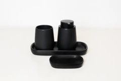 SET x4 "POLINESIA" DE DOLOMITE PARA BAÑO - Marian Todo Organizado