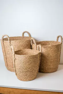 CANASTO "RUMAH VIP" DE FIBRAS NATURALES "S" - comprar online