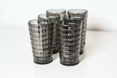 VASO DE ACRILICO COLOR HUMO - Marian Todo Organizado