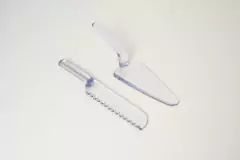 SET x2 UTENSILLOS PARA TORTAS DE ACRILICO