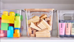 CAJA DE ACRILICO "ISABELLA LUND" "M" CON TAPA DE BAMBOO - tienda online