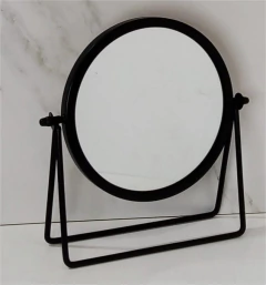 ESPEJO REDONDO CON BASE METALICA BLACK