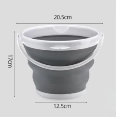 BALDE DE SILICONA REDONDO PLEGABLE CHICO 5L - comprar online