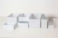 COMBO x5 ORGANIZADORES "NIKKEI" BLANCO - comprar online