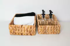 SET x3 CANASTOS "ZUMAYA" SQUARE DE FIBRAS NATURALES en internet