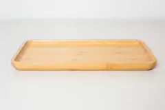 Imagen de BANDEJA RECTANGULAR "TAKUMA" DE BAMBOO "XS" #1