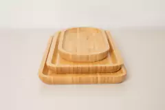 Imagen de BANDEJA RECTANGULAR "TAKUMA" DE BAMBOO "L" #4
