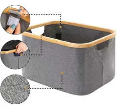 CESTO / CANASTO DE TELA "PERSA" NORDICO "S" SIN TAPA