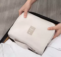 ORGANIZADOR DE VIAJE / PORTA COSMETICOS "TRAVEL" CON GANCHO PARA COLGAR - Marian Todo Organizado