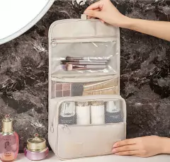 ORGANIZADOR DE VIAJE / PORTA COSMETICOS "TRAVEL" CON GANCHO PARA COLGAR en internet