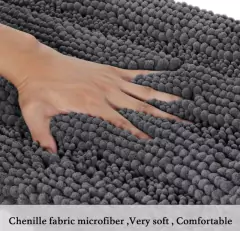 ALFOMBRA DE BAÑO "SHAGGY" 40 x 60 cm "L" #1 - Marian Todo Organizado