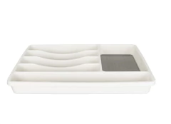 ORGANIZADOR DE CUBIERTOS "MADESMART" 6 DIV CON BASE ANTIDESLIZANTE - tienda online