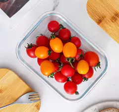 CONTENEDOR DE VIDRIO "VALSEN" HERMETICO CON TAPA DE BAMBOO "XL" 1520ml