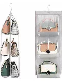 ORGANIZADOR COLGANTE GRIS PARA CARTERAS CON PERCHA - comprar online