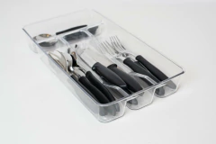 CUBIERTERO ORGANIZADOR "SUSAN" DE ACRÍLICO CON 4 DIVISIONES - comprar online