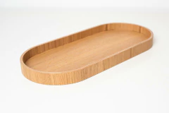 BANDEJA OVALADA "JAPANDI HAYA" CON BORDES "L" - comprar online