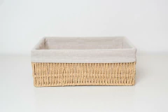 CANASTO "GIRONA"CON LIENZO RECTANGULARES BAJAS "M" en internet