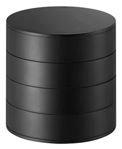 ORGANIZADOR "BEAUTY BIJOU" 4 COMPARTIMIENTOS "S" BLANDO REDONDO - tienda online