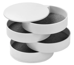 ORGANIZADOR "BEAUTY BIJOU" 4 COMPARTIMIENTOS "S" BLANDO REDONDO - comprar online