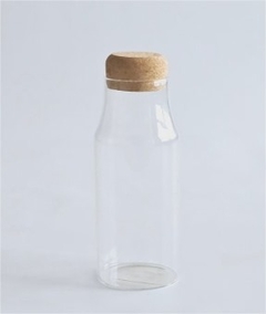 BOTELLA DE VIDRIO "JAMAICA" "XS" CON TAPON DE CORCHO 180ml - comprar online