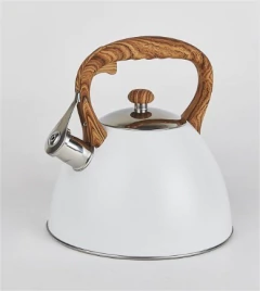 PAVA DE ACERO INOXIDABLE 3L BLANCA LISA - comprar online