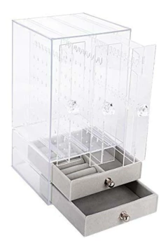ALHAJERO DE ACRILICO " TIFFANY VIP " CON 3 PANELES Y 2 CAJONES. - comprar online