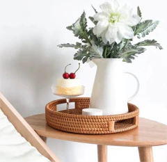 BANDEJA REDONDA "JAKARTA" REDONDA "S" CON ASAS