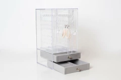 ALHAJERO DE ACRILICO " TIFFANY VIP " CON 3 PANELES Y 2 CAJONES. en internet