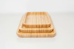 BANDEJA RECTANGULAR "TAKUMA" DE BAMBOO "L" #4 - Marian Todo Organizado