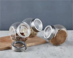 ESPECIERO "CADIZ" DE VIDRIO CON TAPA METALICA DE ACERO #2 - Marian Todo Organizado