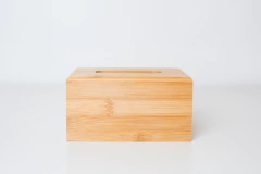 CAJA PORTA PAÑUELOS "VALSEN" BAMBOO RECTANGULAR - tienda online