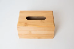 Imagen de CAJA PORTA PAÑUELOS "VALSEN" BAMBOO RECTANGULAR