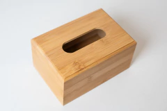 CAJA PORTA PAÑUELOS "VALSEN" BAMBOO RECTANGULAR en internet