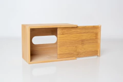 CAJA PORTA PAÑUELOS "VALSEN" BAMBOO RECTANGULAR - comprar online