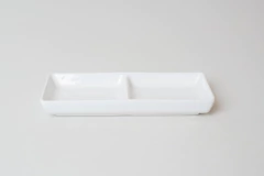 BANDEJA "TIRRENO" DE CERAMICA CON 2 DIVISIONES RECTANGULAR en internet