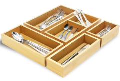 ORGANIZADOR "VALSEN" MODULAR RECTANGULAR ALARGADO ALTO "S" DE BAMBOO #1 en internet