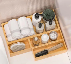 ORGANIZADOR "VALSEN" MODULAR RECTANGULAR ALARGADO ALTO "S" DE BAMBOO #1 - Marian Todo Organizado